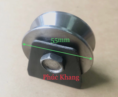 Bánh xe sắt 6 phân rảnh v - Bánh xe cửa lùa - Ròng rọc sắt