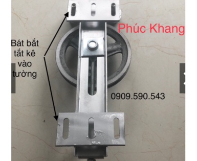 Tay quay mái bạt xếp - Mái hiên - Mái trượt có tăng cáp - Loại có bát gắn tường