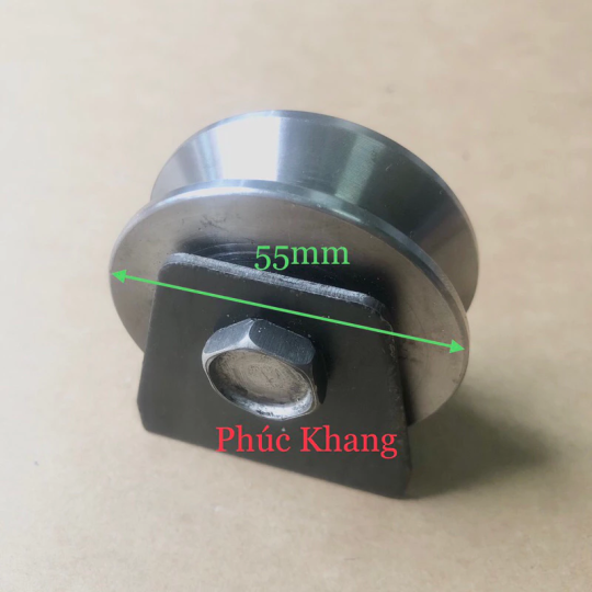 Bánh xe sắt 6 phân rảnh v - Bánh xe cửa lùa - Ròng rọc sắt