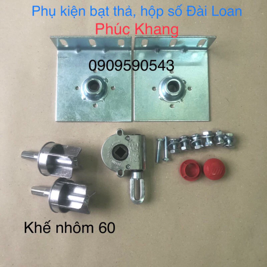 Bộ phụ kiện mái bạt thả, bạt cuốn - Bát dày 4li - Bạt thả che nắng,mưa