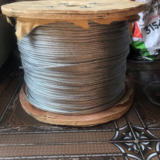 Dây cáp thép mạ kẽm 5mm - Phụ kiện bạt xếp/bạt kéo