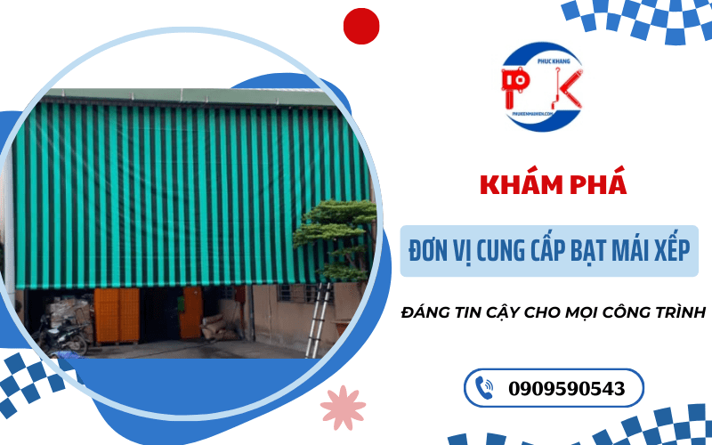 bạt mái xếp
